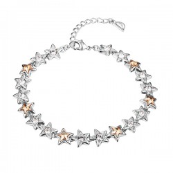 Monemel Swarovski® Taşlı Yıldız Bileklik (Altın Kaplama)
